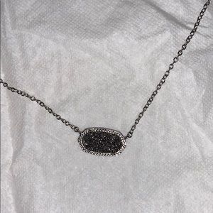 Kendra Scott silver necklace with silver stone